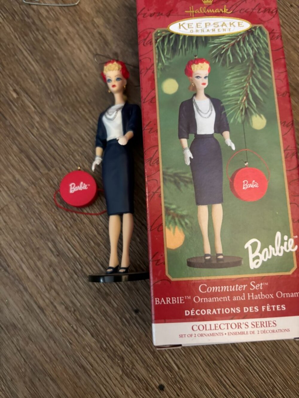 Hallmark Barbie doll ornament Commuter 1999 MIB